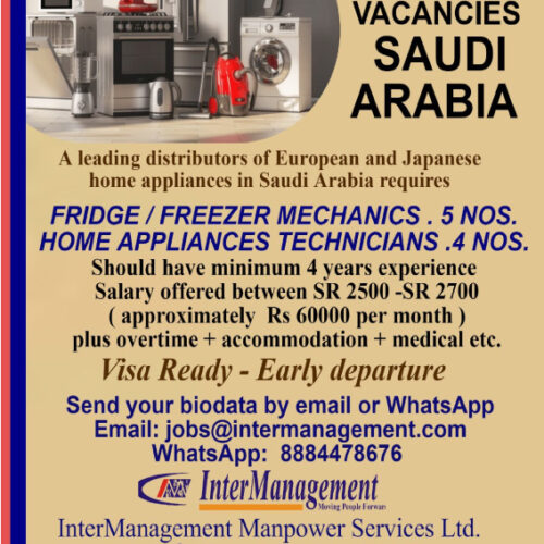 Home appliances technicians_saudi
