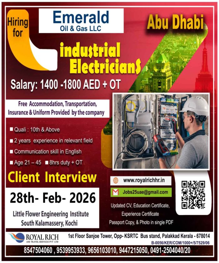 Industriel electricians_abubhabi